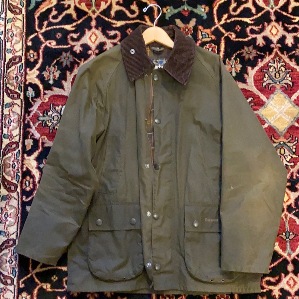Barbour jacket— classic bedale — size is large